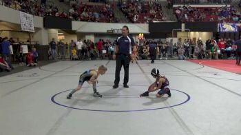 49 lbs Champ. Round 2 - Maximiliano Hunt, Moses Lake Wrestling Club vs Grant Ellingson, Mine Yard Dogs Wrestling Club