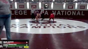 197 lbs Quarterfinal - Qilee Jackson, Northland CC vs Ethan Winkelman, Augsburg