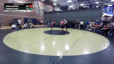 112 lbs Quarterfinal - Ruger Arneson, Challis Blackheart Wrestling Club vs Daewon Cooke, Team Real Life Wrestling