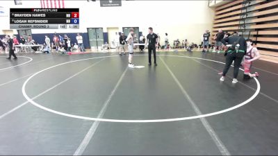 126 lbs Champ. Round 3 - Brayden Hawes, MN vs Logan Refsnider, MN