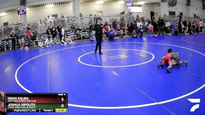 46 lbs Semifinal - Joshua Hipolito, Texas Wrestling Academy vs Noah Saliba, Katy Area Wrestling Club