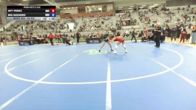 50 kg Cons. Sub-rd Of 16 - Avy Perez, William Penn vs Mia Navarro, Menlo Wrestling Club