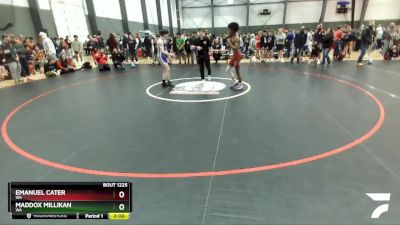 132 lbs Champ. Round 1 - Emanuel Cater, WA vs Maddox Millikan, WA