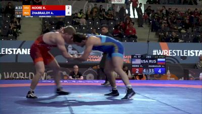 97 kg Semifinal - Kollin Moore, USA vs Alikhan Zhabrailov, RUS