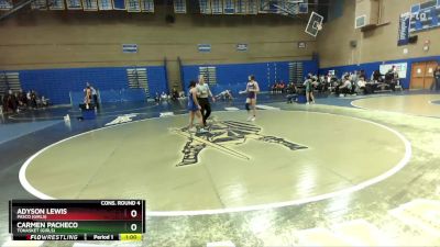 125lbs Cons. Round 4 - Adyson Lewis, Pasco (Girls) vs Carmen Pacheco, Tonasket (Girls)