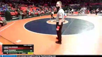 1 lbs Cons. Round 1 - Lane Halverson, Oregon vs Omar Ramirez, Chicago (Phoenix Military Academy)