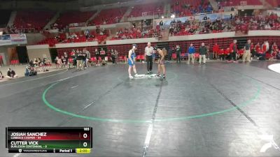 165 lbs Placement (4 Team) - Josiah Sanchez, Lubbock Cooper vs Cutter Vick, Burleson Centennial