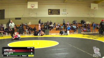 89 lbs Cons. Round 4 - James Hin, Red Wave Wrestling vs Alex Ortiz, Team Selma