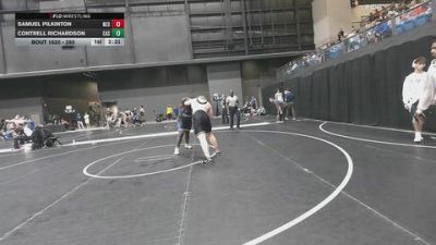 285 lbs Quarterfinal - Samuel Pilkinton, Northeastern Oklahoma A&M vs Contrell Richardson, Carl Albert State