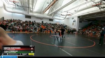 98 lbs Champ. Round 1 - Caius Porrello, Laurel Middle School vs Griffin Mortensen, Cody Middle School