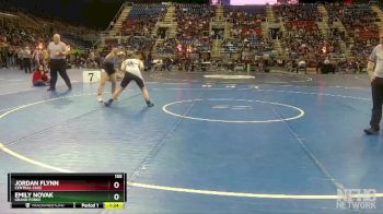 155 lbs Semifinal - Emily Novak, Grand Forks vs Jordan Flynn, Central Cass