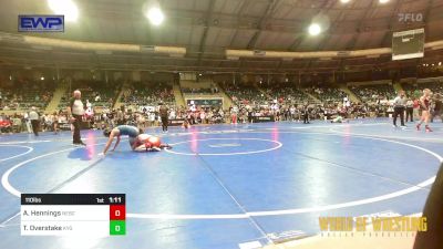 110 lbs Round Of 16 - August Hennings, Nebraska Boyz vs Tyler Overstake, Kansas Young Guns