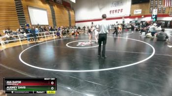 155 lbs Cons. Round 3 - Audrey Davis, Wheatland vs Ava Dafoe, Thermopolis