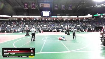 58 lbs 1st Place Match - Kolby Pitzen, FFWA vs Bentley Hersman, WSC1