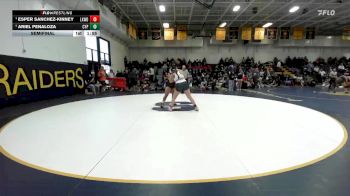 190 lbs Semifinal - Esper Sanchez-Kinney, Lakewood vs Ariel Penaloza, Cypress