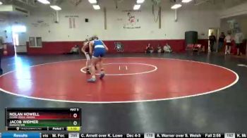 120 lbs 11th Place Match - Jacob Widmer, Burlington vs Nolan Howell, Clear Creek-Amana