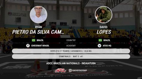 Ryan Pietro Da Silva Campos vs David Lopes 2025 ADCC Brazilian Nationals