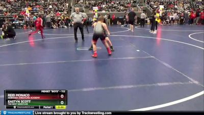 112 lbs Quarterfinal - Reid Monaco, Nebraska Wrestling Academy vs Eastyn Scott, The Best Wrestler