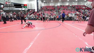 66 lbs Rr Rnd 2 - Brylynn Revier, Morrison Takedown Club vs Tinslynn Burdick, Perry Wrestling Academy