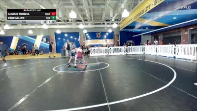 120 lbs Round 3 (8 Team) - Armani Moreta, Braves WC vs Zane Miller, Panhandle Gator Dogs