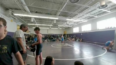 98 lbs Champ. Round 1 - Parker Nelson, Shoshoni Junior High School vs Joel Henley, Lovell Middle School