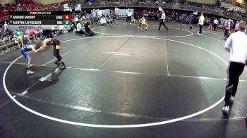 70 lbs Cons. Round 3 - Asher Huset, Gretna Youth Wrestling Club vs Austin Loveless, Mustang Wrestling Club