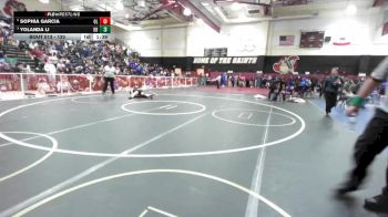 120 lbs Quarterfinal - Sophia Garcia, Orange Lutheran vs Yolanda Li, Diamond Bar