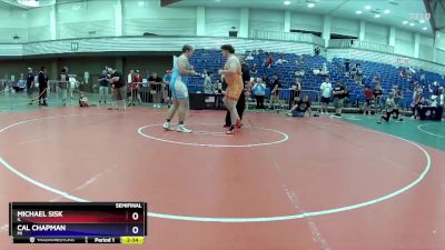 285 lbs Semifinal - Michael Sisk, IL vs Cal Chapman, MI