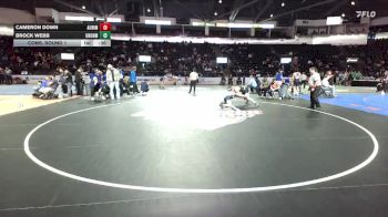 165 lbs Cons. Round 1 - Brock Webb, Union vs Cameron Down, Auburn Riverside