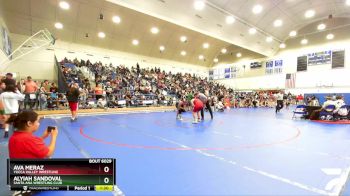 170 lbs Champ. Round 1 - Ava Meraz, Yucca Valley Wrestling vs Alyiah Sandoval, Santa Ana Wrestling Club