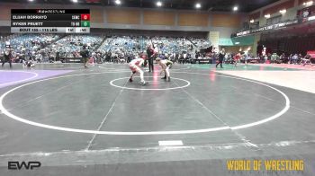 115 lbs Consi Of 8 #1 - Elijah Borrayo, Salem Elite Mat Club vs Ryker Pruett, Team Bucs-North Bend