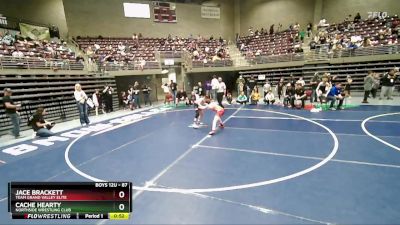 87 lbs Champ. Round 2 - Jace Brackett, Team Grand Valley Elite vs Cache Hearty, Northside Wrestling Club