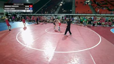 101 lbs Jedidiah Erekson, Idaho 14U Boys vs Kysen Lance, Utah 14U Boys