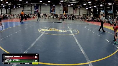 92 lbs Rd# 5- 3:45pm Friday Final Pool - Lawson Sparks, POWA vs Brennen Veverka, Cali Red