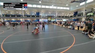 115 lbs Quarterfinal - Maya Alvarado, Unattached vs Celine Frank, Unattached