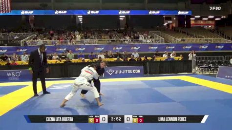 Elena Lita Huerta vs Uma Lennon Perez 2026 Pan Kids Jiu-Jitsu IBJJF Championship