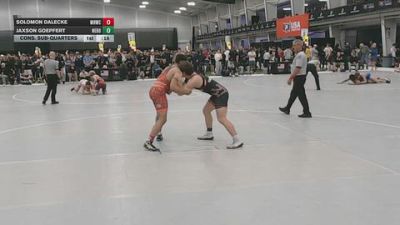 175 lbs Cons. Sub-quarters - Solomon Dalecke, Mile High Wrestling Club vs Jaxson Goepfert, Nebraska Boyz