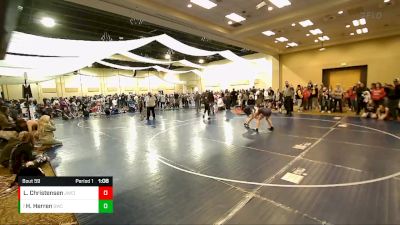 120 lbs Champ. Round 1 - Haedyn Herren, Grantsville Wrestling Club vs Lyndie Christensen, Juab Wrestling Club (JWC)