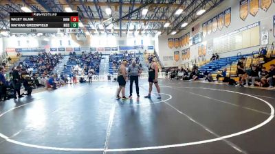 285 lbs Quarterfinals (8 Team) - Wiley Blair, Hernando vs Nathan Greenfield, Merritt Island