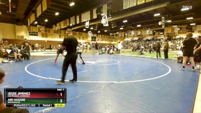 157 lbs Cons. Round 4 - Jesse Jimenez, Centennial (Corona) vs Ari Hasani, Birmingham