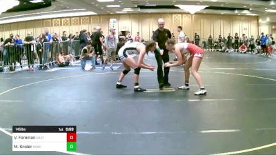 145 lbs Final - Veil Foreman, Unattached vs Mary Snider, Rancho Bernardo WC