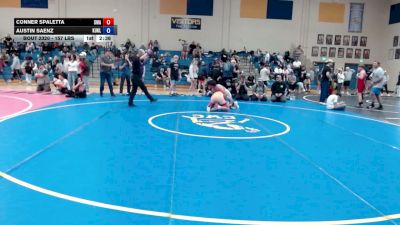 157 lbs Cons. Rd Of 16 - Conner Spaletta, Sublime Wrestling Academy vs Austin Saenz, Kuna Klub