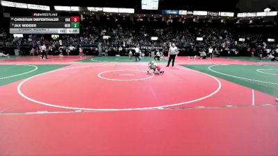 65 lbs Champ. Round 1 - Christian Diefenthaler, OAK3 vs Jax Widder, WEWA