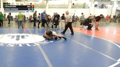 77 lbs Quarterfinal - Lachlan Beal, Mayo Quanchi WC vs Josiah Johnson, Refinery WC