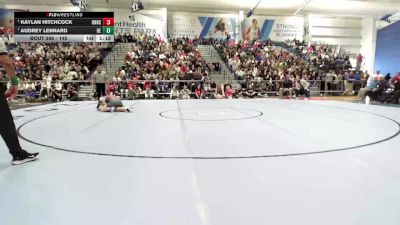 145 lbs 1st Place Match - Kaylan Hitchcock, Olathe North vs Audrey Lennard, Olathe East