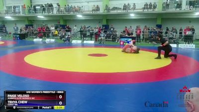 69kg Semifinal - Paige Veloso, Alberta Elite Women`s WC vs Tehya Chew, Coast WA