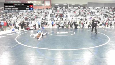 120 lbs Cons. Round 3 - Amber Glass, Asylum Wrestling Club vs Ellanor Nimrick, NWWC