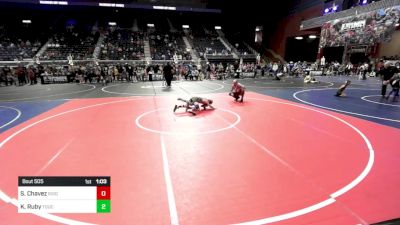 81 lbs Round Of 16 - Silas Chavez, Ridge WC vs Kaice Ruby, Touch Of Gold WC