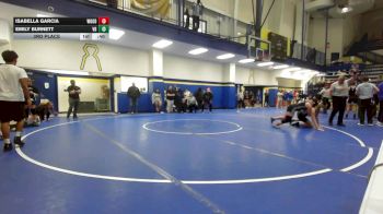 145 lbs 3rd Place - Isabella Garcia, Woodland vs Emily Burnett, Van Buren