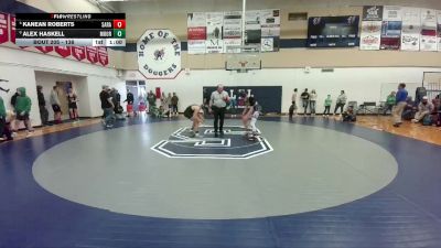 138 lbs Cons. Semi - Kanean Roberts, Saratoga vs Alex Haskell, Moorcroft